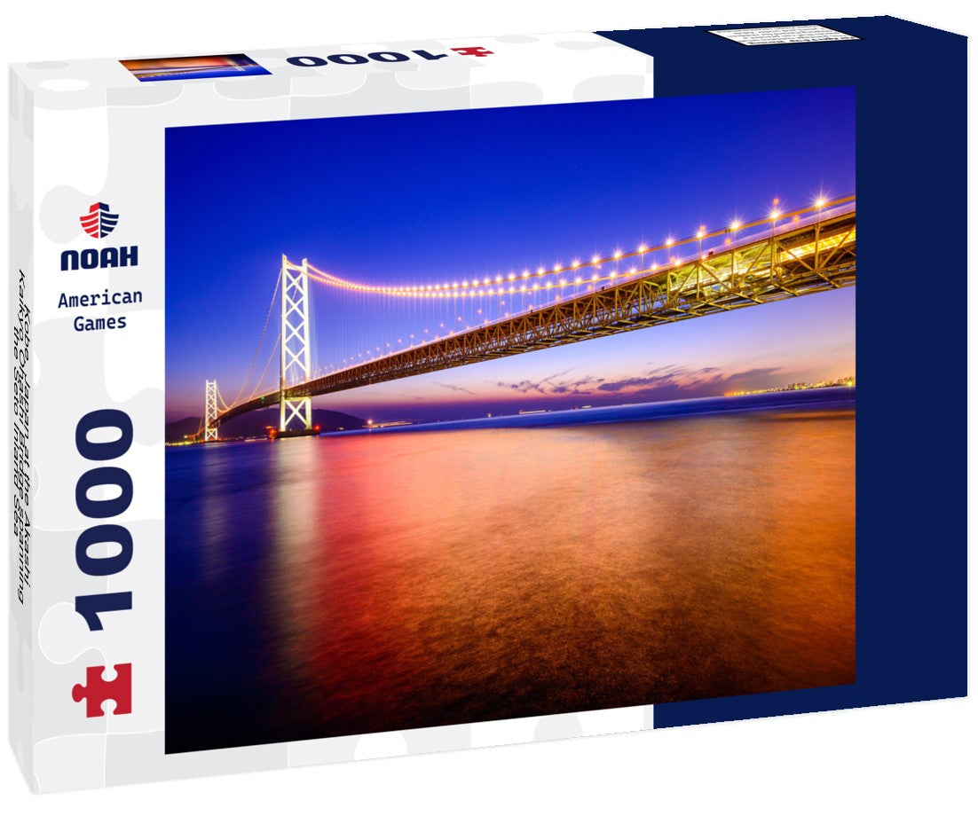 Noah Jigsaw Puzzle Kobe, Japan at the Akashi Kaikyo Ohashi Bridge spanning the Seto Inland Sea 1000 pieces