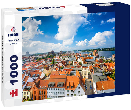Noah Jigsaw Puzzle Rostock, Germany old city skyline 1000 pieces