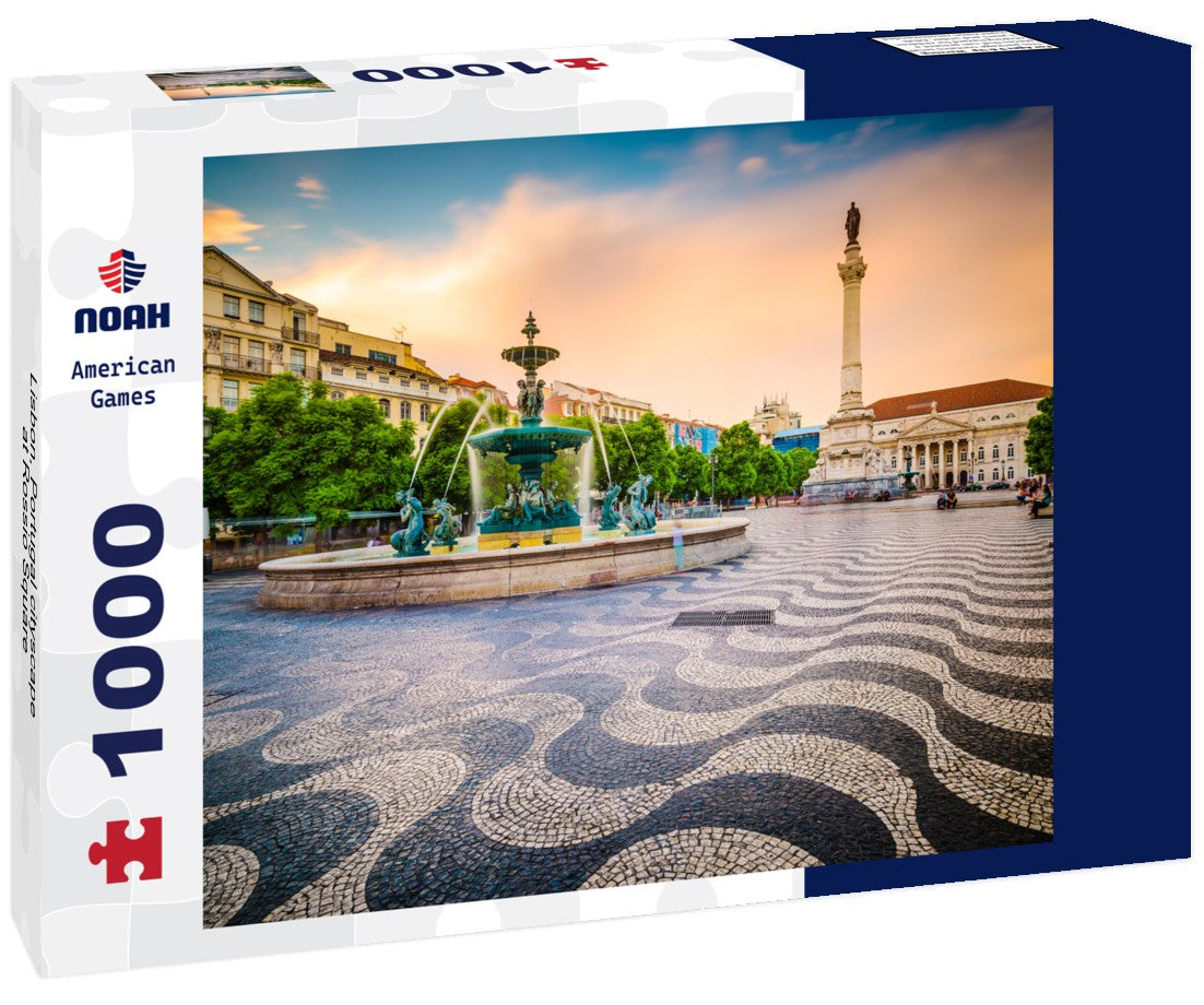 Noah Jigsaw Puzzle Lisbon, Portugal cityscape at Rossio Square 1000 pieces