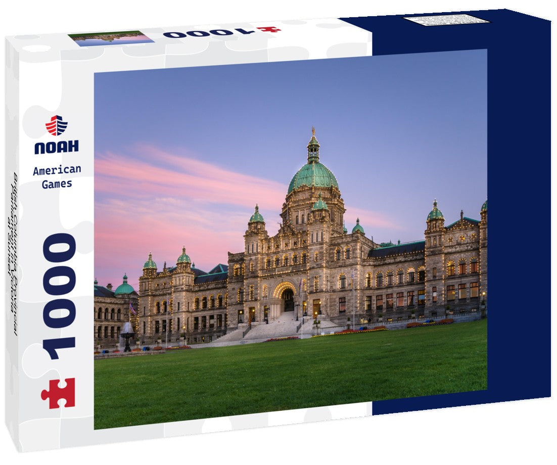 Noah Jigsaw Puzzle British Columbia Provincial Parliament in Victoria at Sunset 1000 pieces