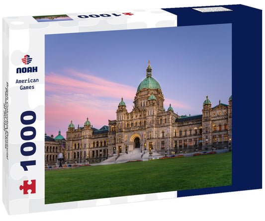 Noah Jigsaw Puzzle British Columbia Provincial Parliament in Victoria at Sunset 1000 pieces