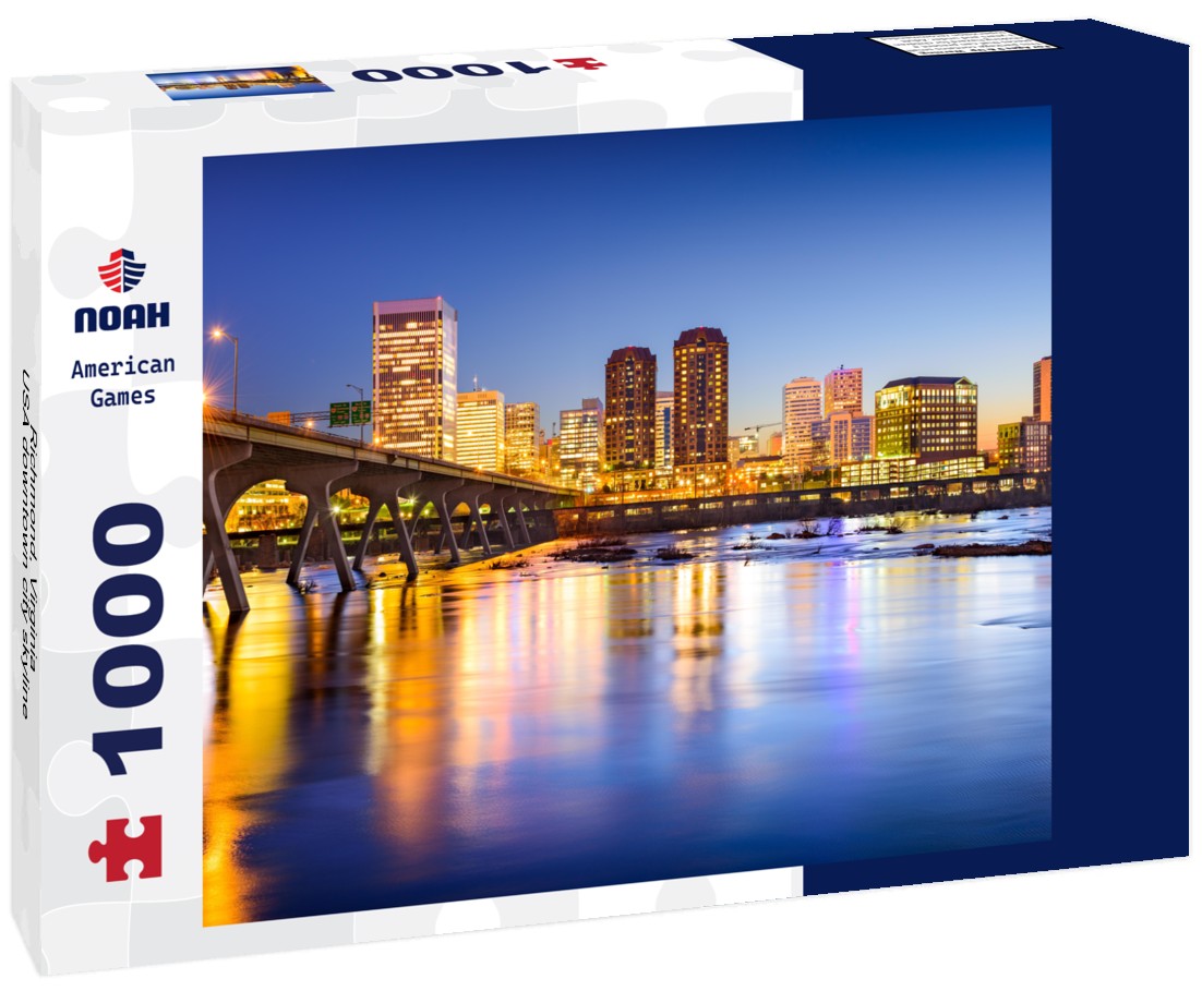 Noah Jigsaw Puzzle Richmond, Virginia, USA downtown city skyline 1000 pieces