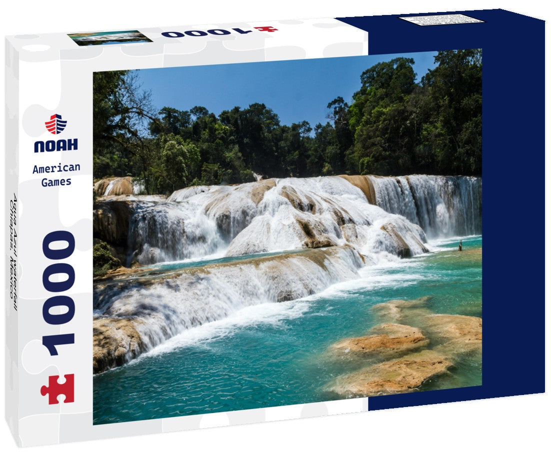 Noah Jigsaw Puzzle Aqua Azul waterfall, Chiapas, Mexico 1000 pieces