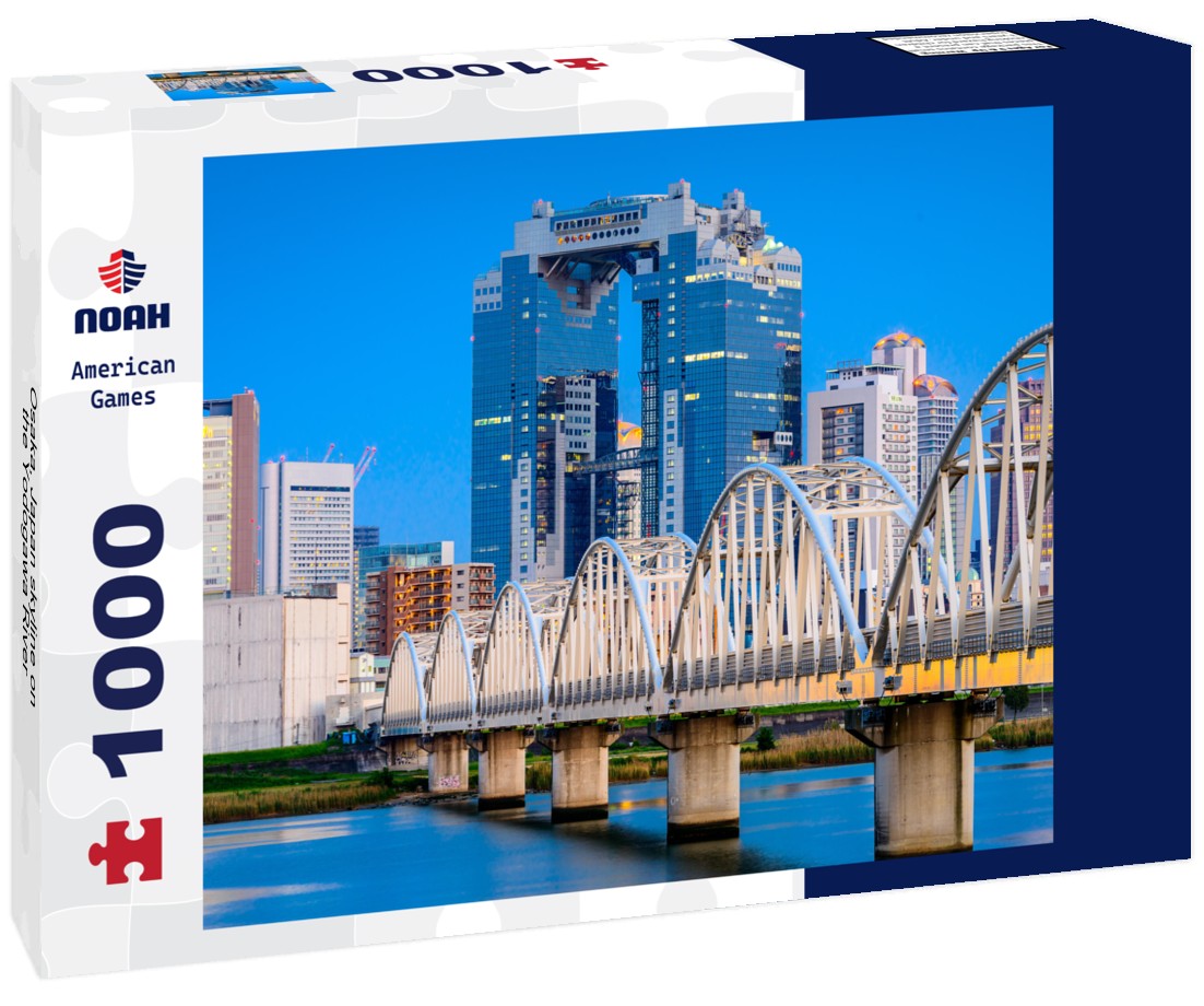 Noah Jigsaw Puzzle Osaka, Japan skyline on the Yodogawa River 1000 pieces