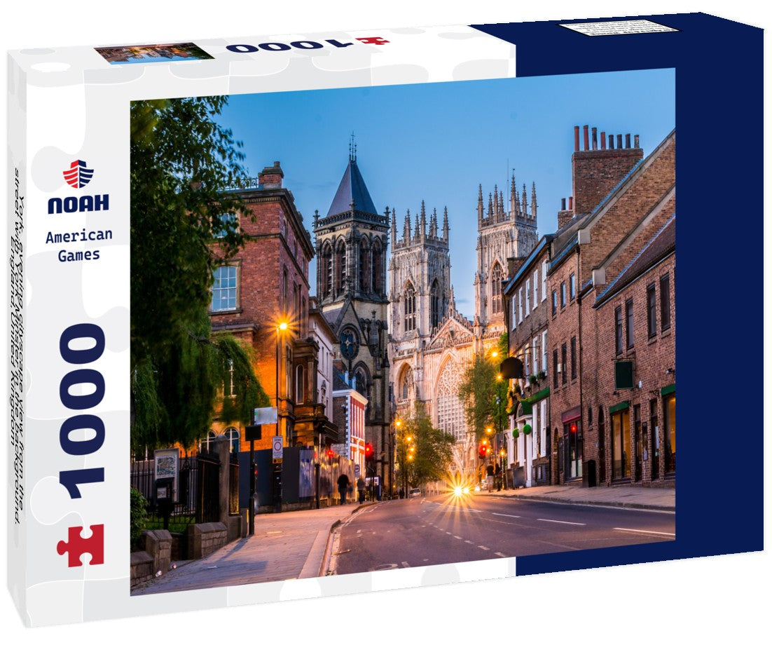 Noah Jigsaw Puzzle York, evening cityscape view from the street with York Minster in the background.England,United Kingdom 1000 pieces