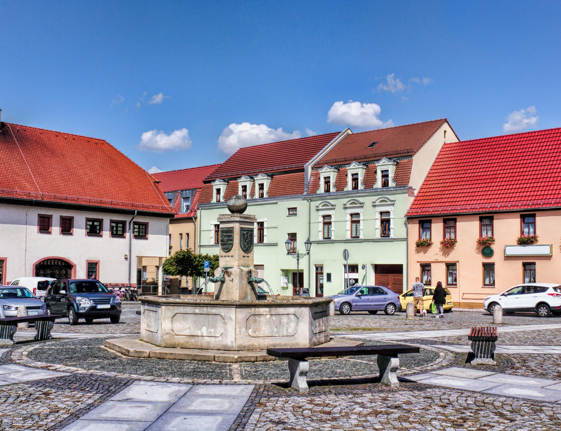 Noah Jigsaw Puzzle Market fountain in Ruhland 1000 pieces