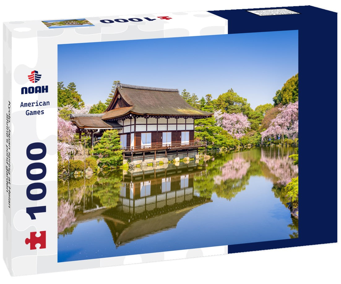 Noah Jigsaw Puzzle Kyoto, Japan spring at Heian Shrine's pond garden 1000 pieces
