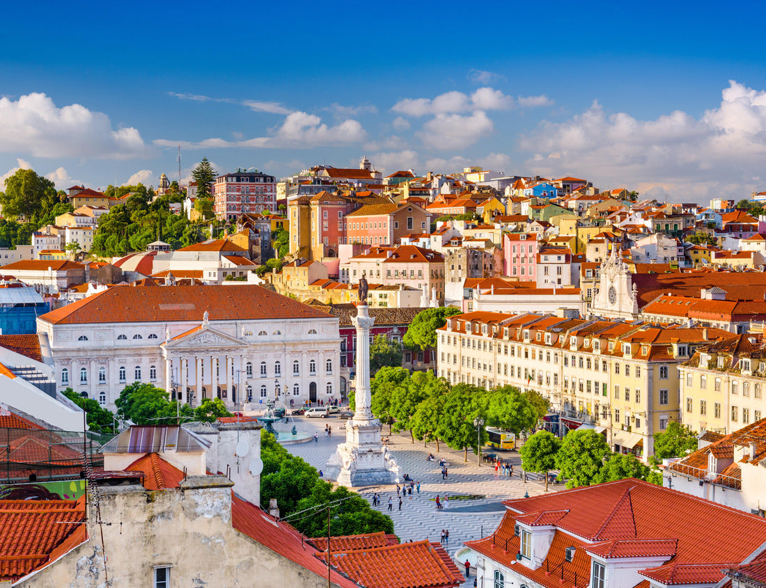 Noah Jigsaw Puzzle Lisbon, Portugal skyline view over Rossio Square 1000 pieces
