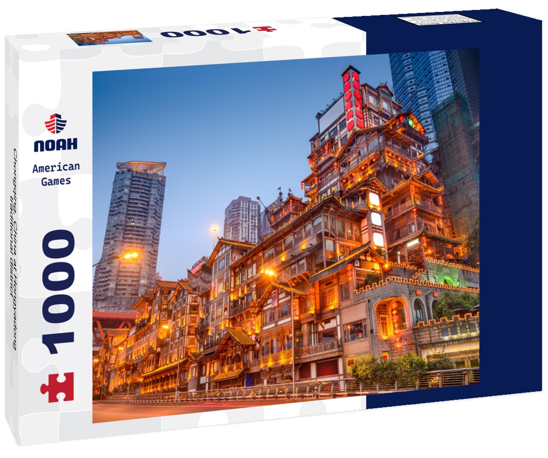 Noah Jigsaw Puzzle Chongqing, China at Hongyadong traditional district 1000 pieces
