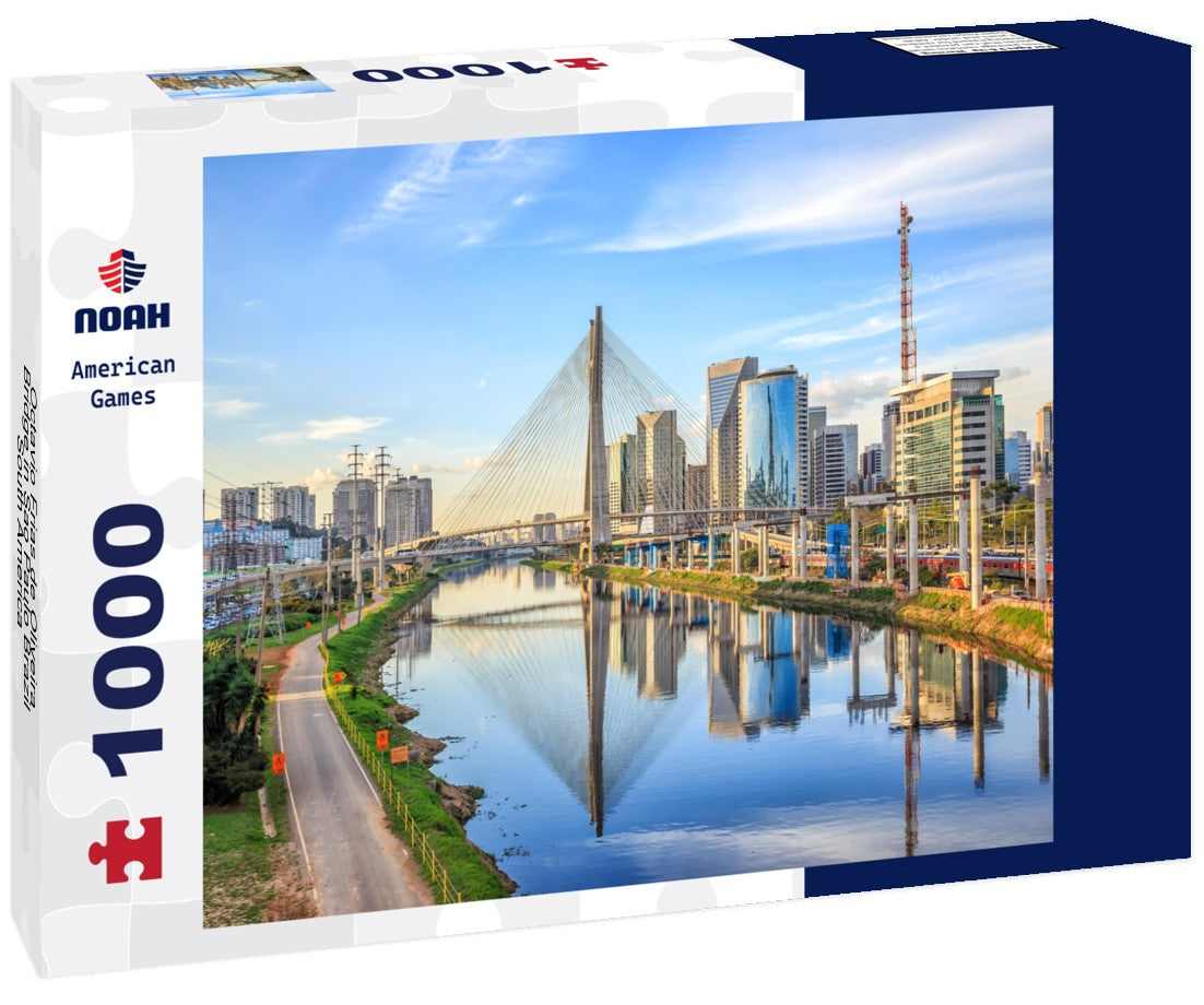 Noah Jigsaw Puzzle Octavio Frias de Oliveira Bridge in Sao Paulo Brazil South America 1000 pieces