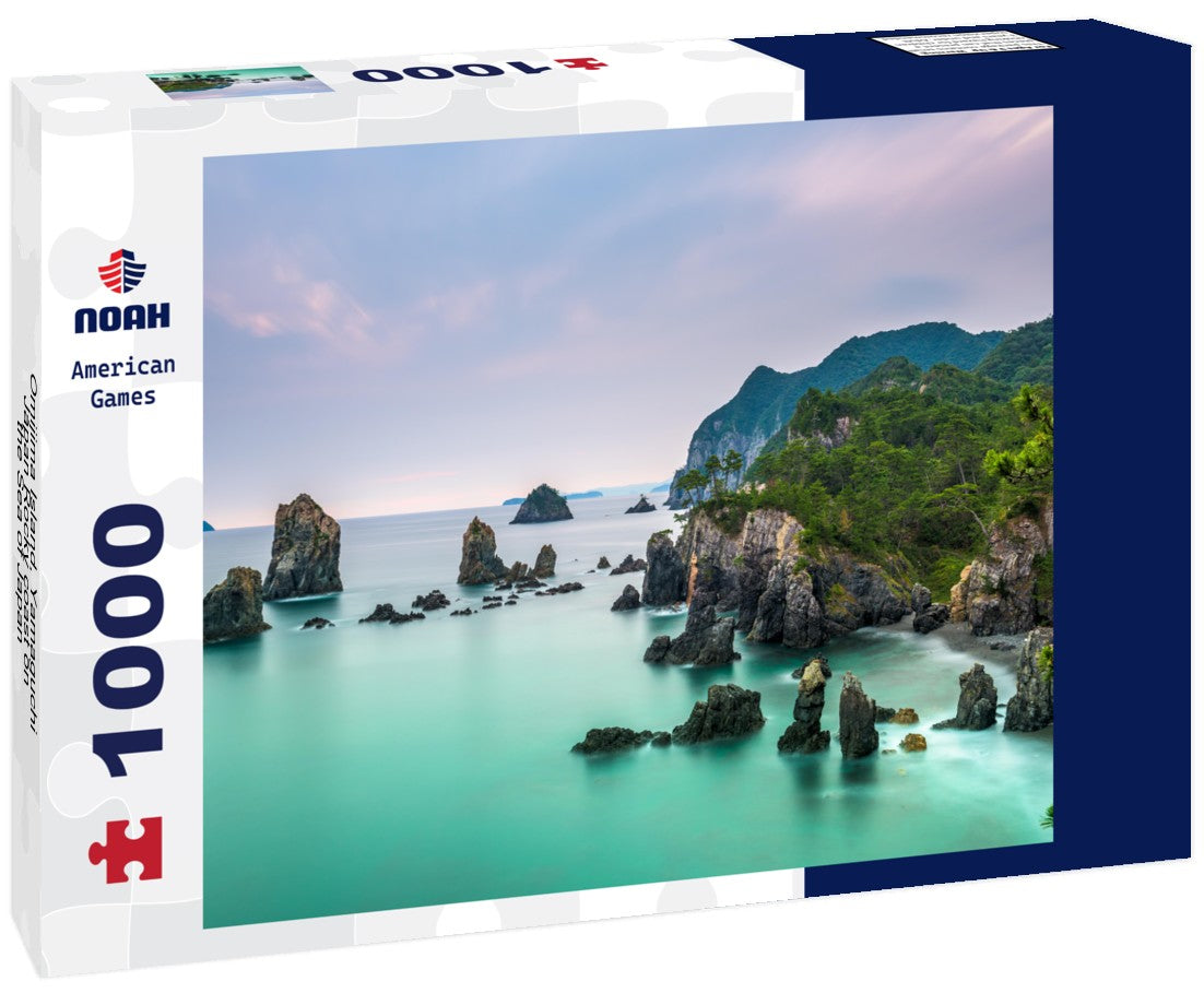 Noah Jigsaw Puzzle Omijima Island, Yamaguchi, Japan Rocky coast on the Sea of Japan 1000 pieces