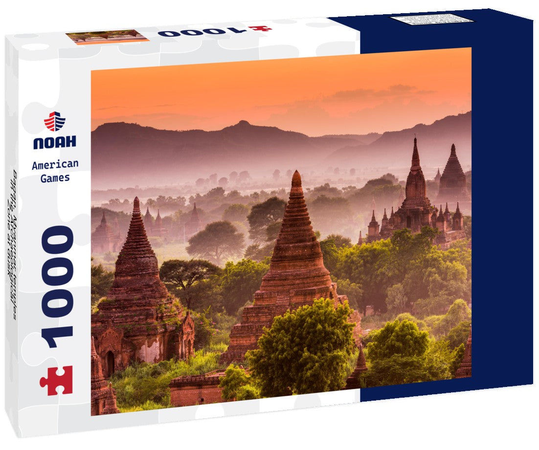 Noah Jigsaw Puzzle Bagan, Myanmar temples in the Archaeological Zone at dusk 1000 pieces