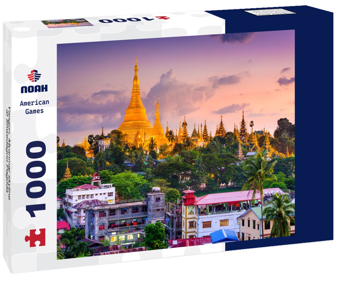 Noah Jigsaw Puzzle Yangon, Myanmar skyline at Shwedagon Pagoda 1000 pieces