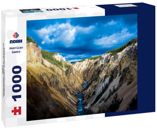 Noah Jigsaw Puzzle Yellowstone Canyon looking downriver of Lower Yellowstone Falls 1000 pieces
