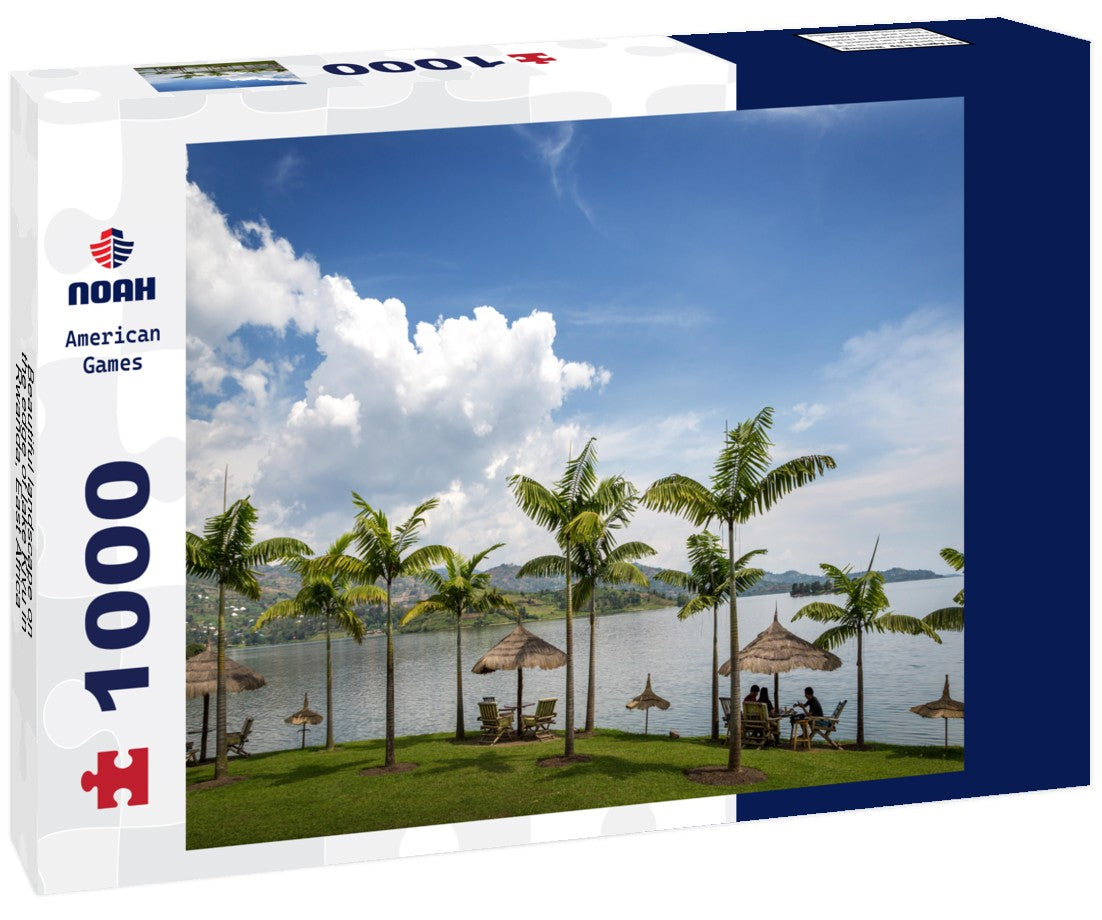 Noah Jigsaw Puzzle Beautiful landscape on the edge of lake Kivu in Rwanda, East Africa 1000 pieces