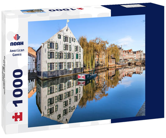 Noah Jigsaw Puzzle Buildings on riverside in Lier, Flanders, Belgium 1000 pieces