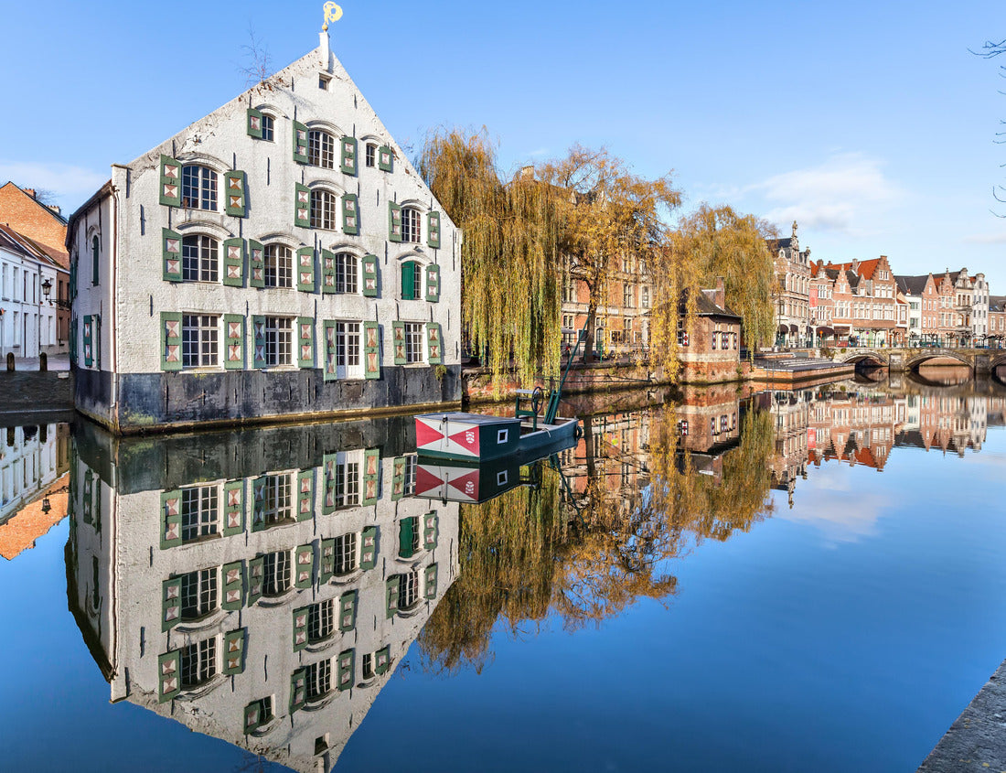 Noah Jigsaw Puzzle Buildings on riverside in Lier, Flanders, Belgium 1000 pieces