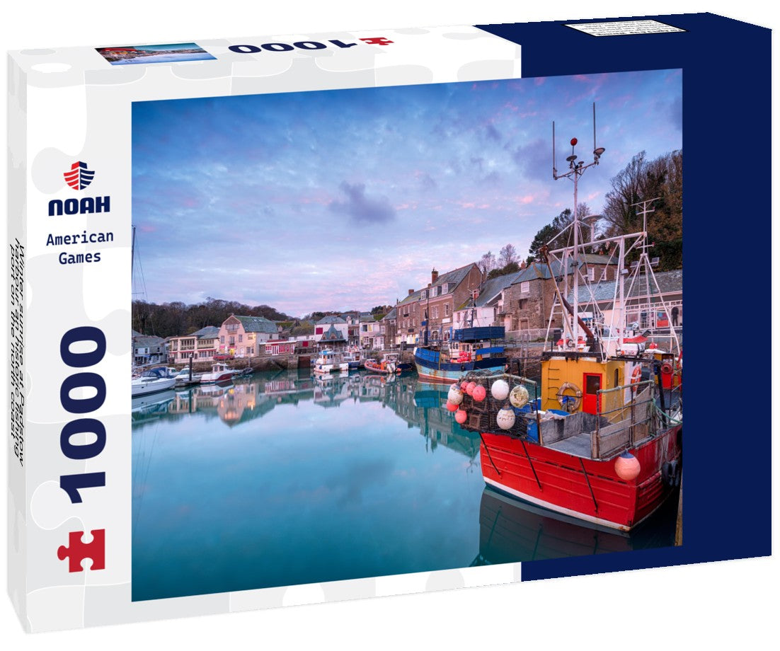 Noah Jigsaw Puzzle Winter sunrise at Padstow harbour an historic fishing port on the north coast of Cornwall 1000 pieces