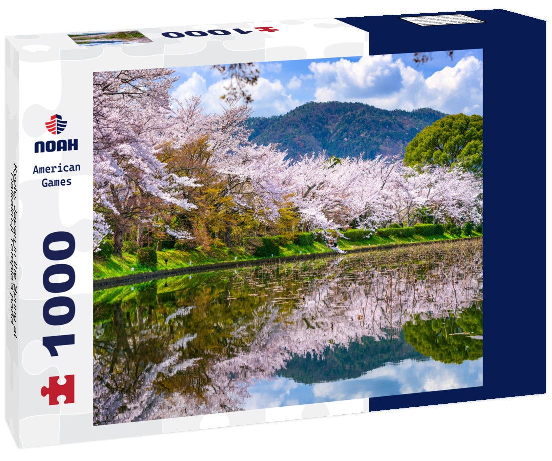 Noah Jigsaw Puzzle Kyoto, Japan in the Spring at Daikaku-ji Temple's pond 1000 pieces