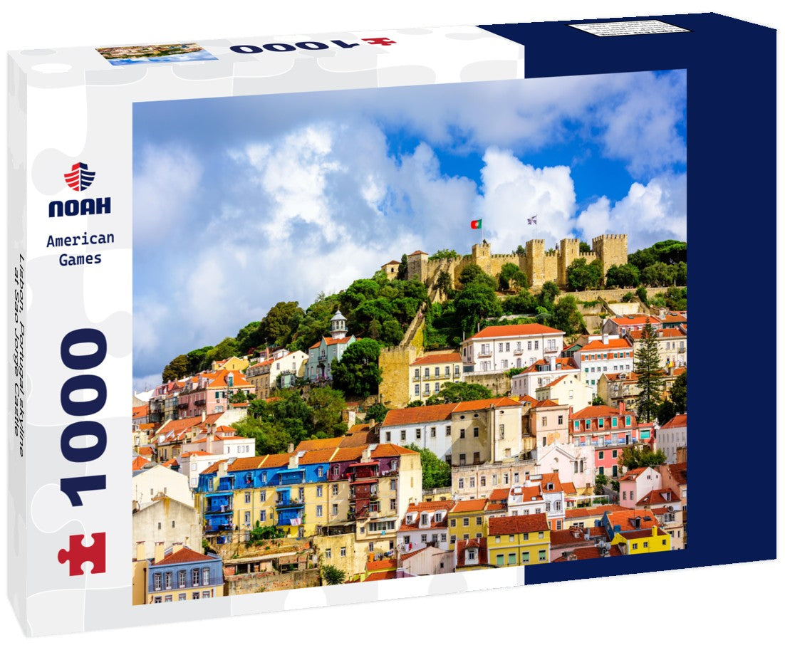 Noah Jigsaw Puzzle Lisbon, Portugal skyline at Sao Jorge Castle 1000 pieces