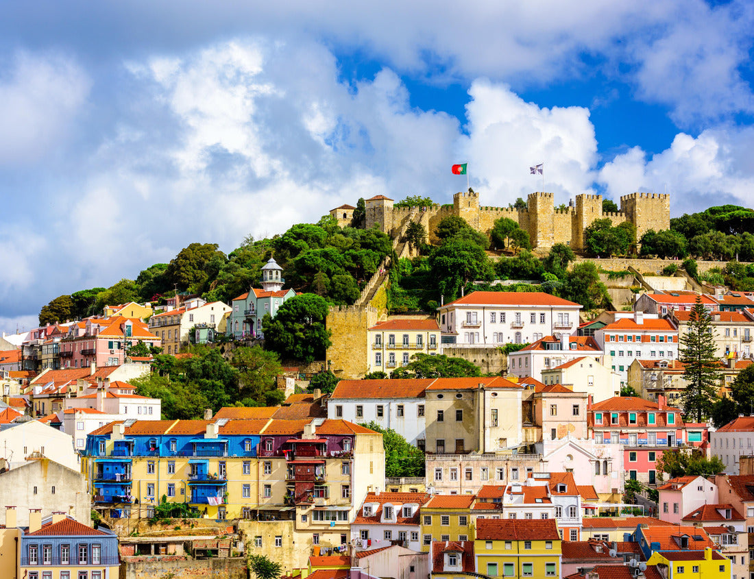 Noah Jigsaw Puzzle Lisbon, Portugal skyline at Sao Jorge Castle 1000 pieces
