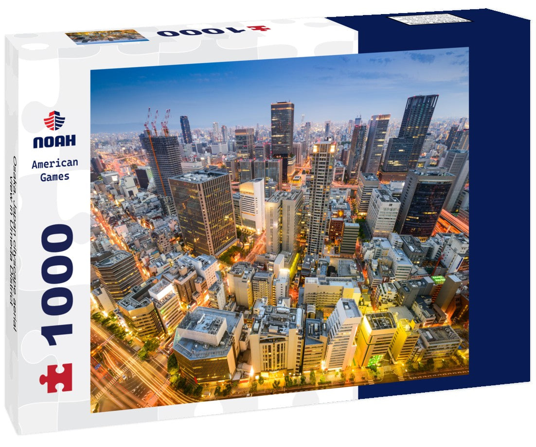Noah Jigsaw Puzzle Osaka, Japan cityscape aerial view in Umeda District 1000 pieces