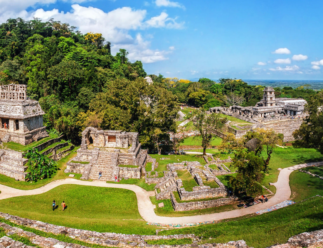 Noah Jigsaw Puzzle Mayan ruins at Palenque, Chiapas, Mexico. Palace and observatory 1000 pieces