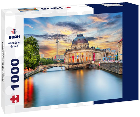 Noah Jigsaw Puzzle Museumsinsel am Spree and Alexanderplatz-Fernsehturm in the center of Berlin, Germany 1000 pieces