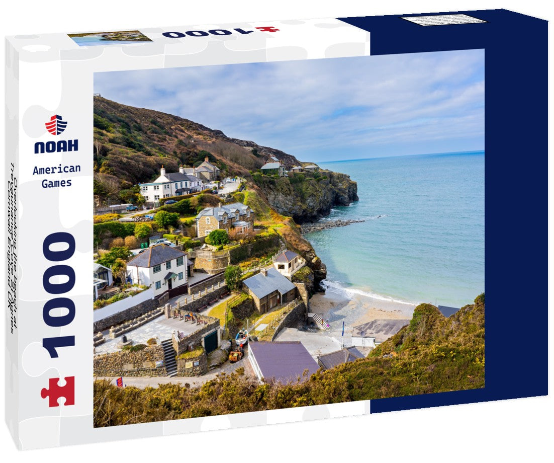 Noah Jigsaw Puzzle Overlooking the beach at Trevaunance Cove St Agnes Cornwall England UK 1000 pieces