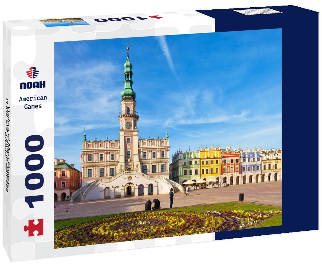 Noah Jigsaw Puzzle Visitors at Main Square in the Old Town in Zamosc, Poland 1000 pieces