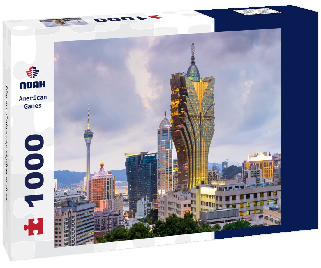 Noah Jigsaw Puzzle Macau, China city skyline at dusk 1000 pieces
