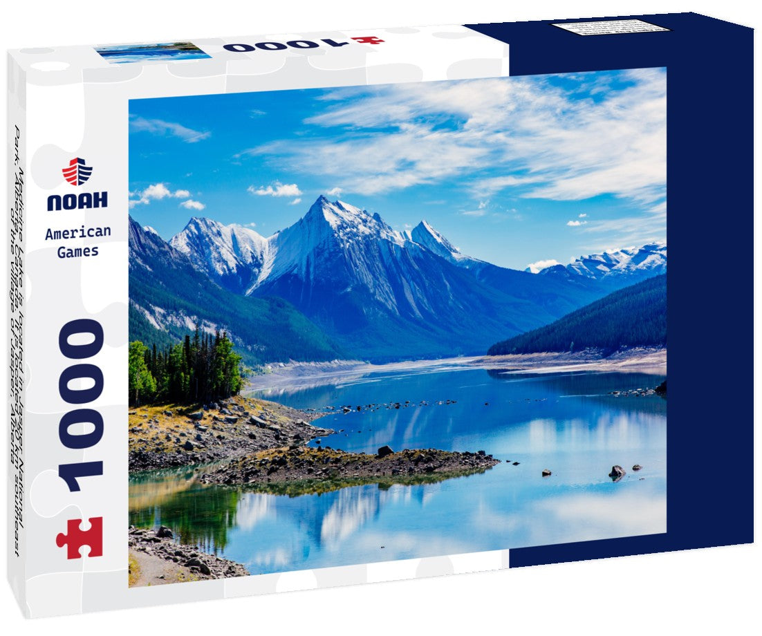 Noah Jigsaw Puzzle Medicine Lake is located in Jasper National Park, Alberta, Canada. It is located 20 km southeast of the village of Jasper, Alberta 1000 pieces