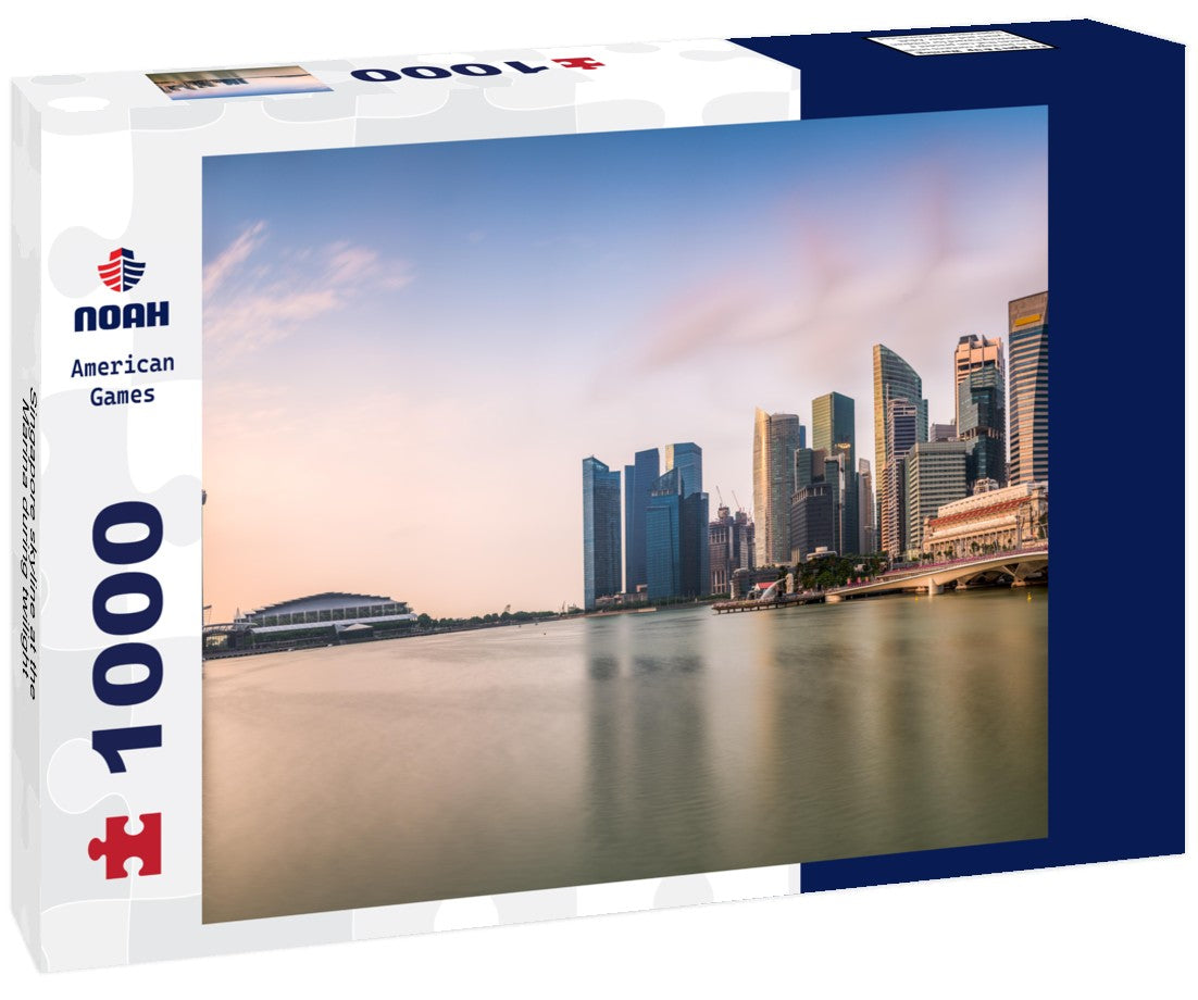 Noah Jigsaw Puzzle Singapore skyline at the Marina during twilight 1000 pieces