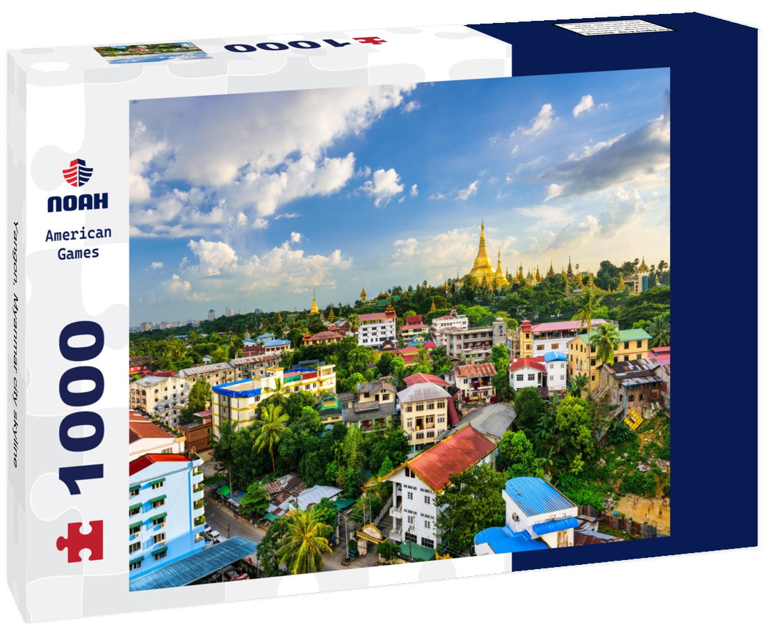Noah Jigsaw Puzzle Yangon, Myanmar city skyline 1000 pieces