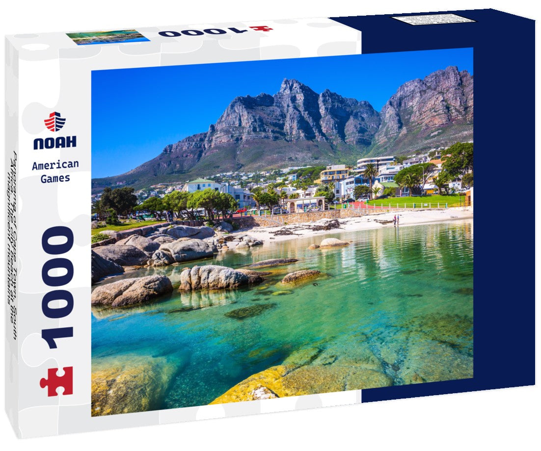 Noah Jigsaw Puzzle Panorama of Cape Town, South Africa. The city beach at the magnificent mountains 1000 pieces