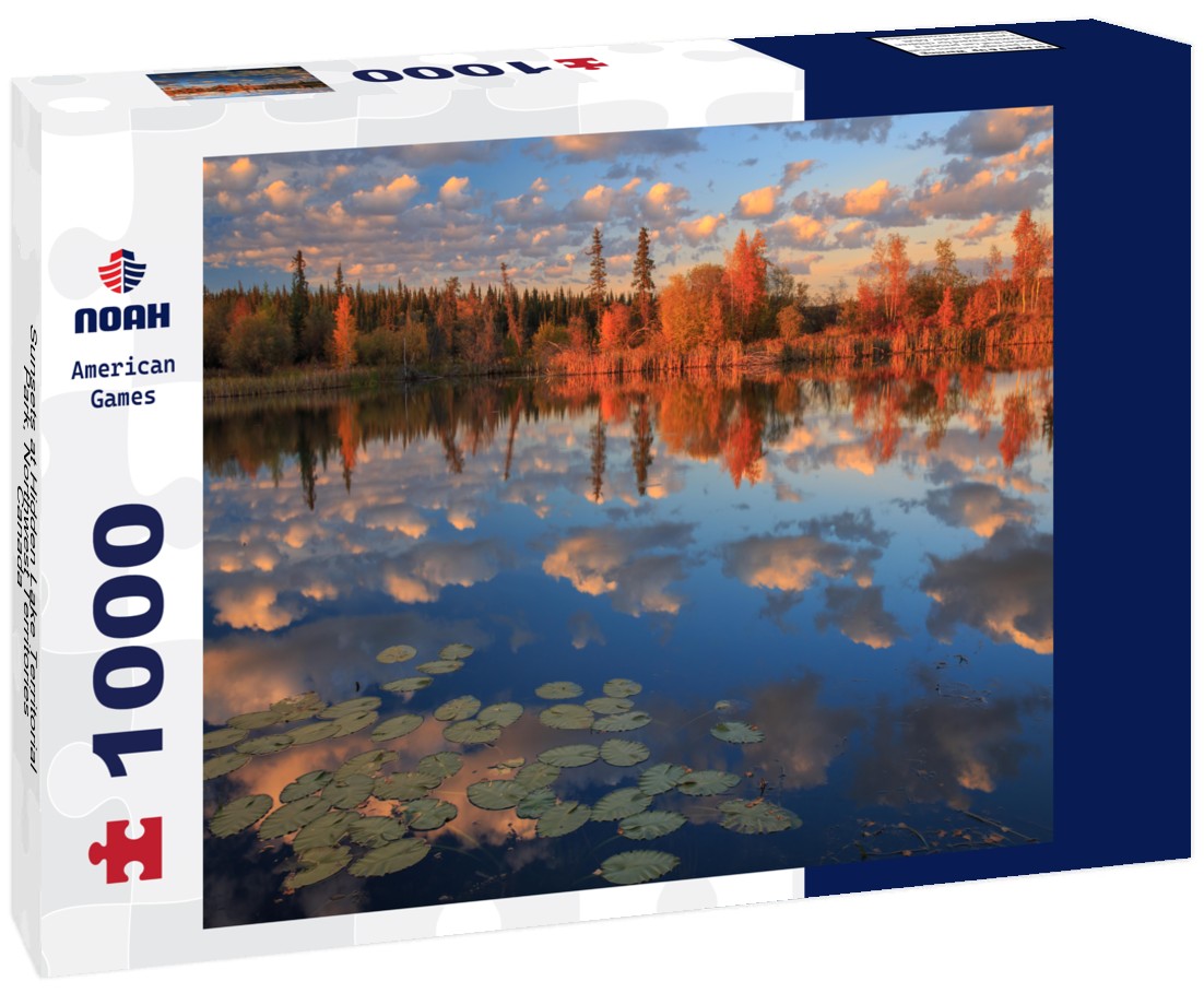 Noah Jigsaw Puzzle Sunsets at Hidden Lake Territorial Park, Northwest Territories, Canada 1000 pieces