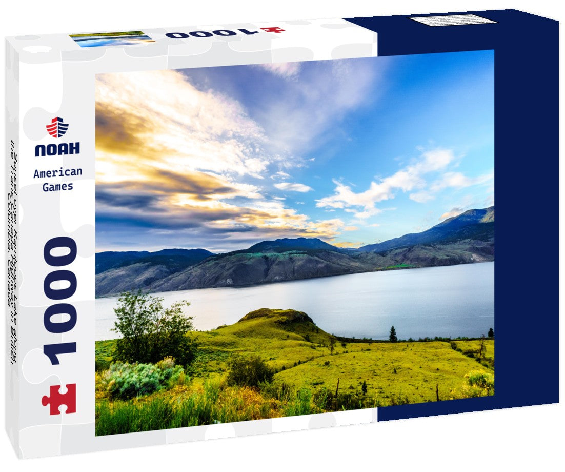 Noah Jigsaw Puzzle Sunset over Kamloops Lake along the Trans Canada Highway in British Columbia, Canada 1000 pieces