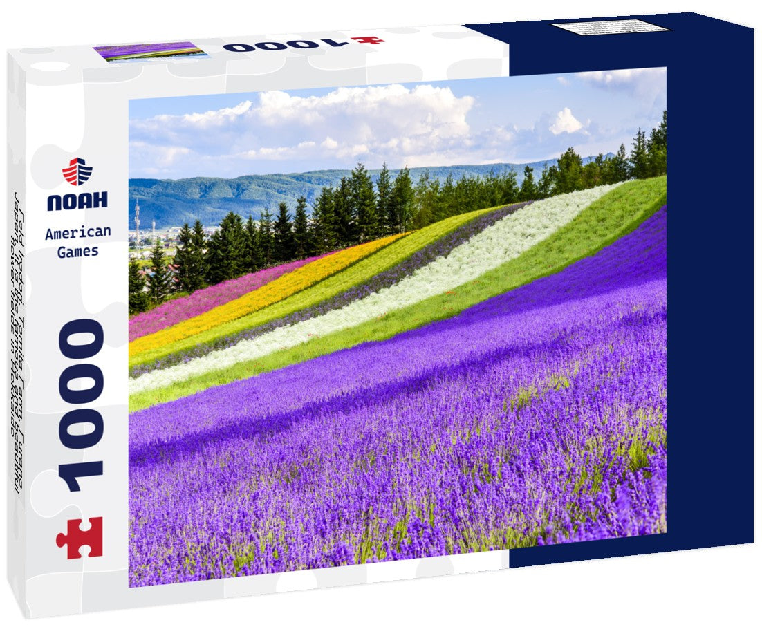 Noah Jigsaw Puzzle Feld Irodori, Tomita Farm, Furano, Japan. It is the famous and beautiful flower fields in Hokkaido 1000 pieces