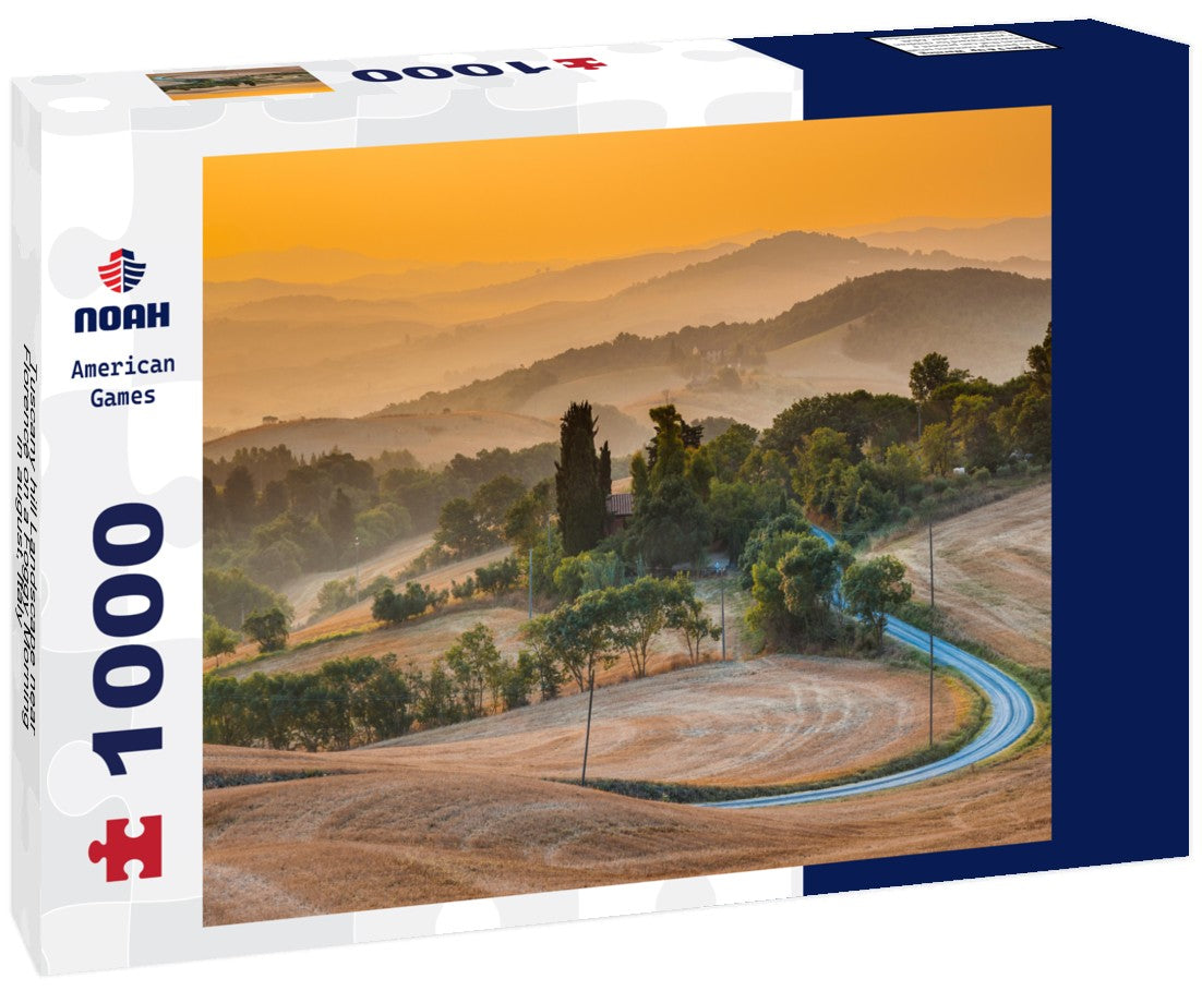 Noah Jigsaw Puzzle Tuscany hill Landscape near Florence on a Foggy Morning in august, Italy 1000 pieces