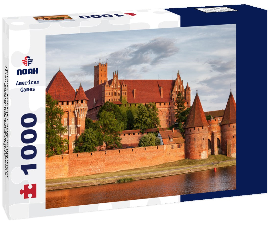 Noah Jigsaw Puzzle Poland, Malbork Castle on the Nogat River, stronghold and Grand Master's Palace, medieval knights 1000 pieces