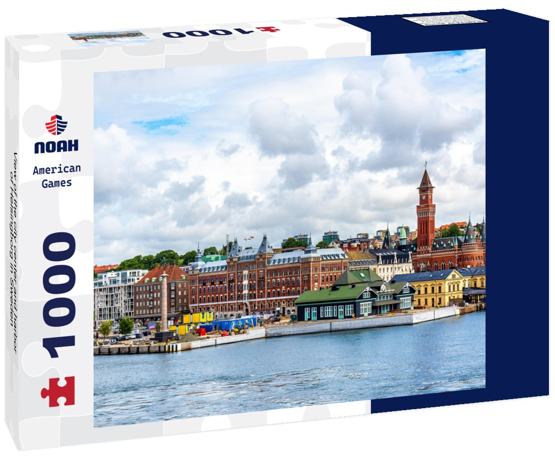 Noah Jigsaw Puzzle View of the city center and harbor of Helsingborg in Sweden 1000 pieces
