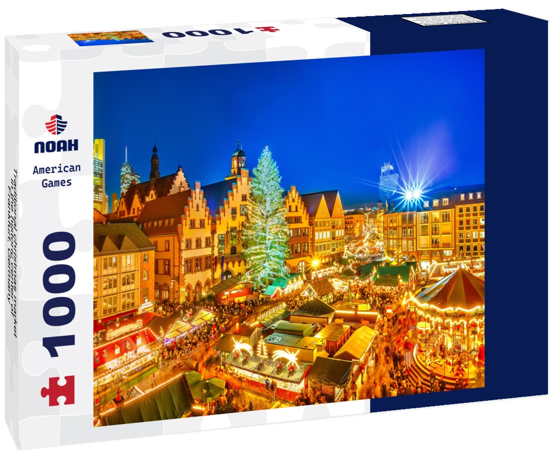 Noah Jigsaw Puzzle Traditional christmas market in the historic center of Frankfurt, Germany 1000 pieces