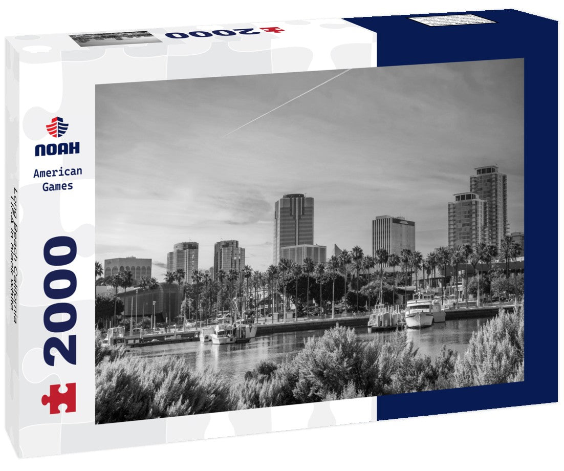 Noah Jigsaw Puzzle Long Beach California USA in black white 2000 pieces