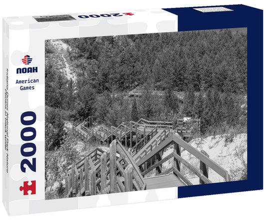 Noah Jigsaw Puzzle Indiana Dunes National Park Nature Photos in black white 2000 pieces