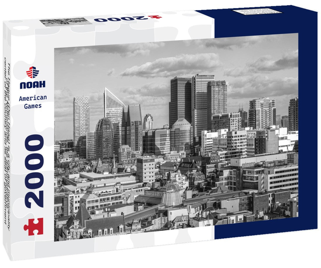Noah Jigsaw Puzzle The Hague (Den Haag) is a city and municipality of the Netherlands, the administrative center of the country and its seat of government in black white 2000 pieces