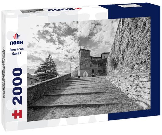 Noah Jigsaw Puzzle View of Tagliolo Monferrato Castle, Alessandria Province, Piedmont, Italy in black white 2000 pieces