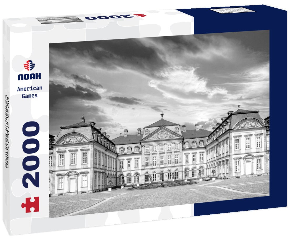 Noah Jigsaw Puzzle Old city of Bad Arolsen, Germany in black white 2000 pieces