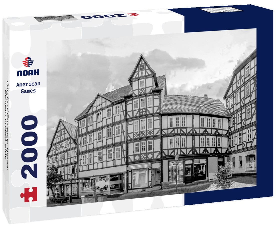 Noah Jigsaw Puzzle Old city of Eschwege, Hessen, Germany in black white 2000 pieces