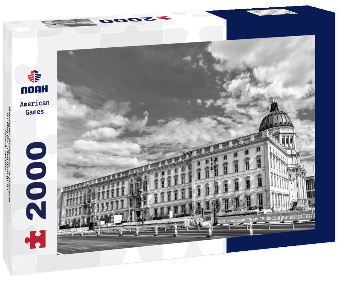 Noah Jigsaw Puzzle Berliner Schloss, a palace in Berlin, Germany in black white 2000 pieces