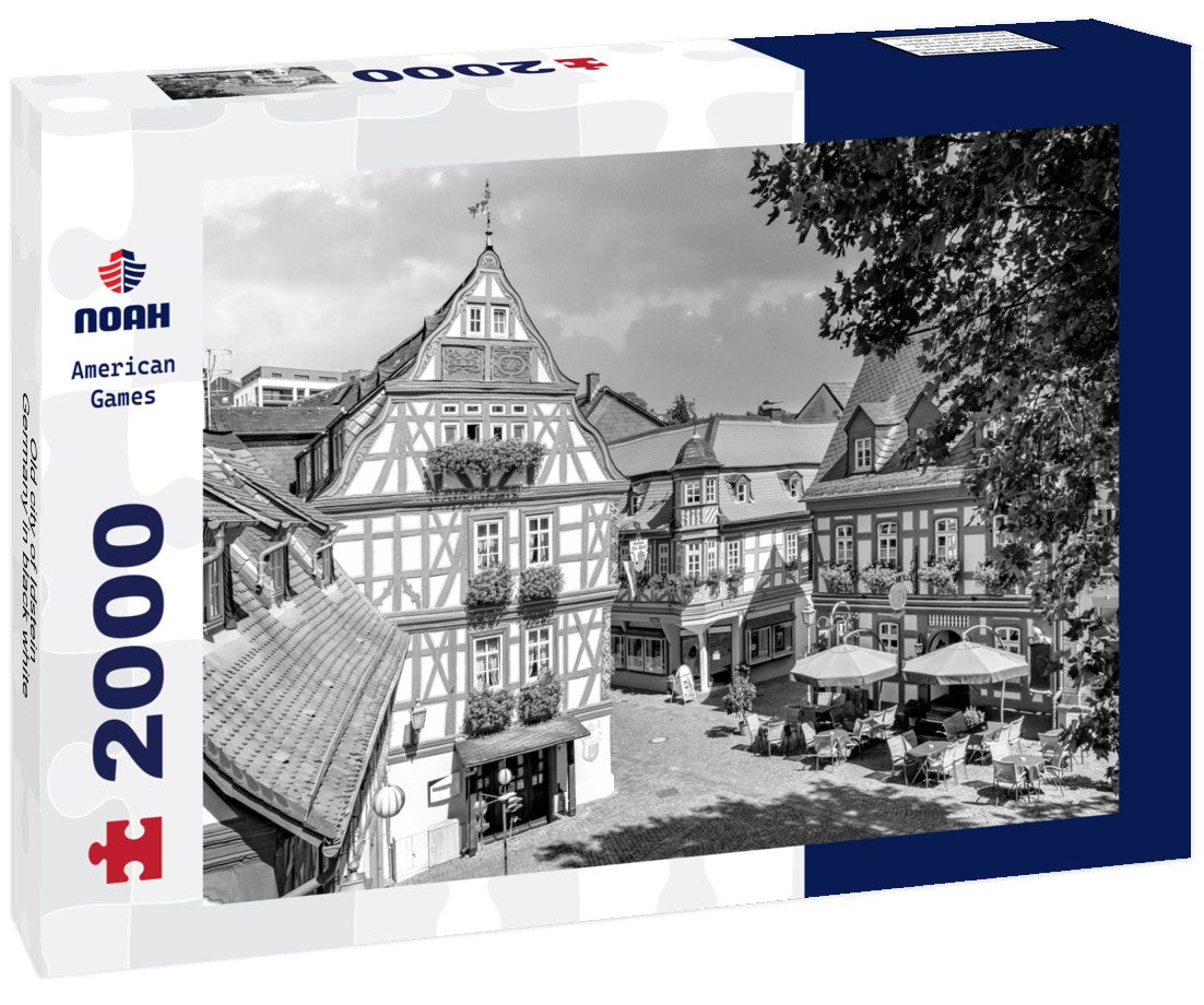 Noah Jigsaw Puzzle Old city of Idstein, Germany in black white 2000 pieces